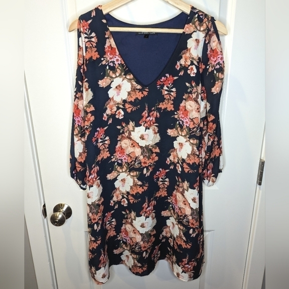 Lulus floral long sleeve Shifting Dears flowy mini dress size small - Picture 3 of 8